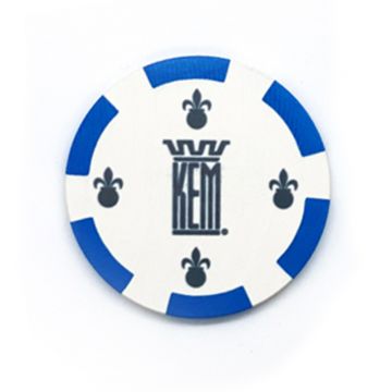 Kem Crown Poker Chip - Blue